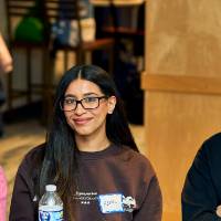 International Anchor Allies Winter 2026 First Mixer - a group picture of 2 lady and a gentleman